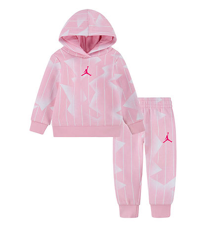 Jordan Sweatst - Medium Soft Pink m. Hvid