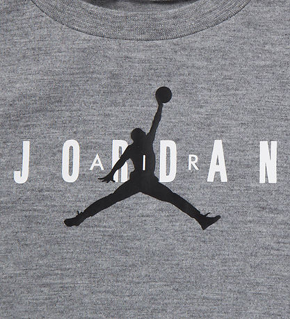 Jordan T-Shirt/Leggings - Grmeleret m. Logo