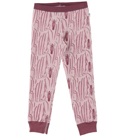 Joha Leggings - Uld/Bomuld - Rosa/Zebra