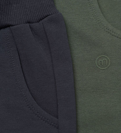 Minymo Sweatpants - 2-pak - Dark Navy/Green