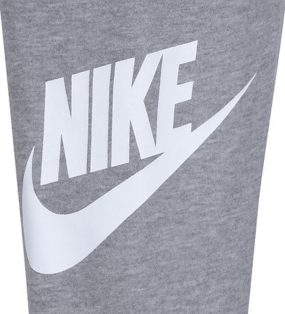 Nike Sweatsæt - Gråmeleret m. Hvid