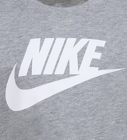 Nike T-shirt - Grmeleret m. Hvid