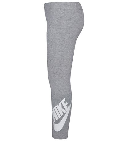 Nike Leggings - Gråmeleret m. Hvid