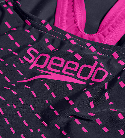 Speedo Badedragt - Medley Logo Medalist - Navy/Pink