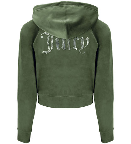 Juicy Couture Cardigan - Madison - Velour - Thyme