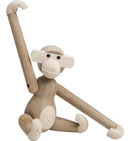 Kay Bojesen Træfigur - Abe - 20 cm - Lille - Eg/Ahorn