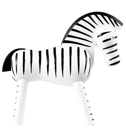 Kay Bojesen Trfigur - Zebra - 14 cm - Sort/Hvid