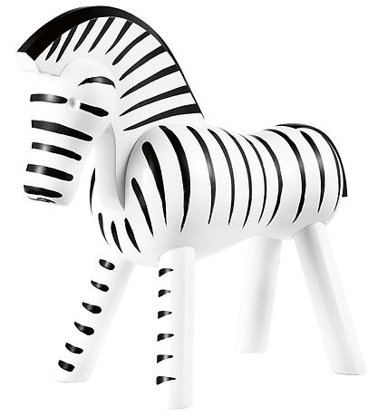 Kay Bojesen Trfigur - Zebra - 14 cm - Sort/Hvid