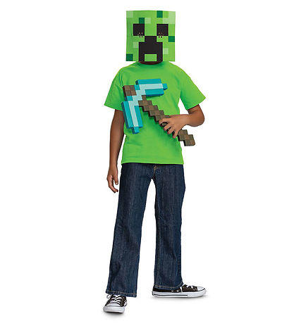 Disguise Udklædning - Minecraft Pickaxe & Maske