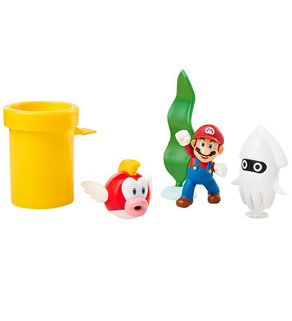 Super Mario Figurer - Underwater Diorama Set