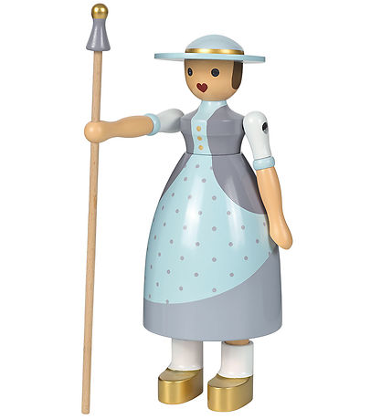 Kay Bojesen Trfigur - Hyrdinden - 18 cm - Lilla/Grn