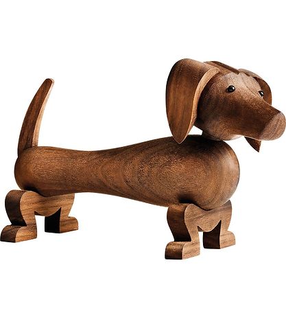 Kay Bojesen Trfigur - Gravhund - 18 cm - Valnd