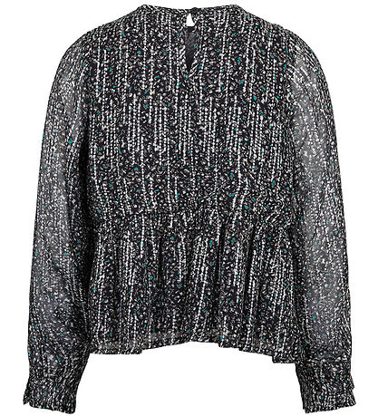Sofie Schnoor Girls Bluse - Sort m. Mønster/Glimmer