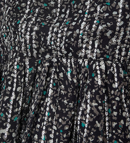 Sofie Schnoor Girls Bluse - Sort m. Mønster/Glimmer