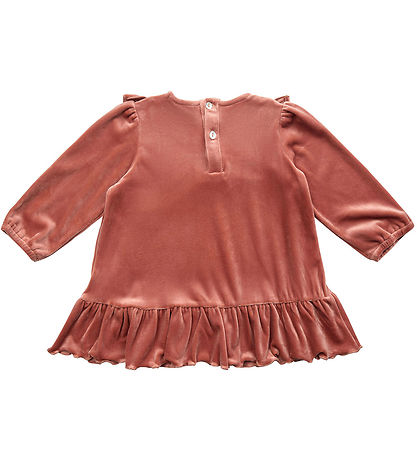 Petit by Sofie Schnoor Kjole - Velour - Dee - Rust Red