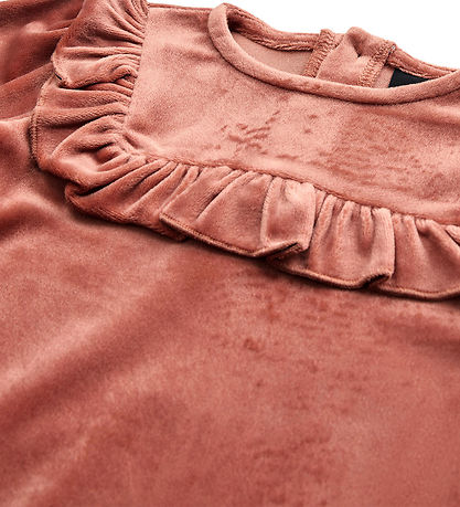 Petit by Sofie Schnoor Kjole - Velour - Dee - Rust Red