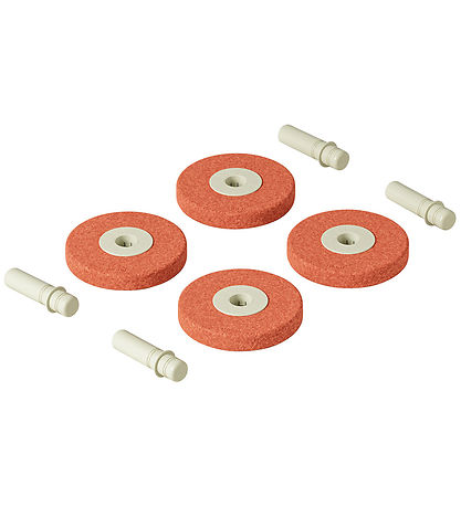 MODU 4x Foam Wheels - 4-pak - Burnt Orange/Dusty Green