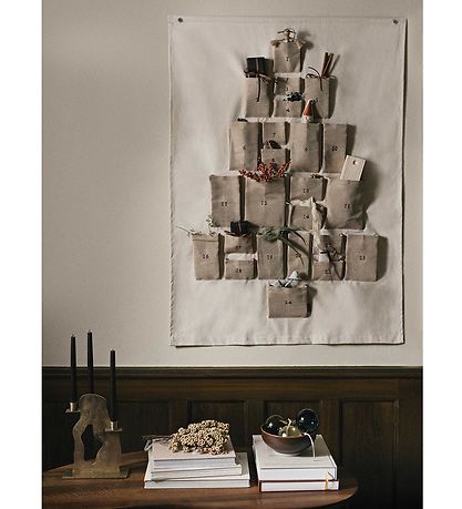 Ferm Living Julekalender - Pine - Maxi - Natural