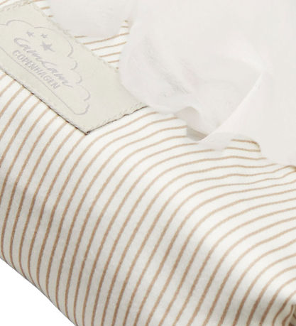 Cam Cam Vådserviet Etui - Classic Stripes Camel