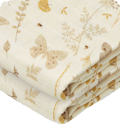 Cam Cam Babysvb - 120x120 cm - Beige m. Blade/Sommerfugle