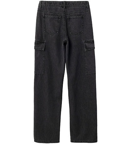 LMTD Jeans - Cargo - NLfLizza - Black Denim