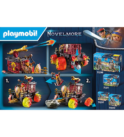 Playmobil Novelmore - Burnham Raiders Ildkampvogn - 71299 - 46 D