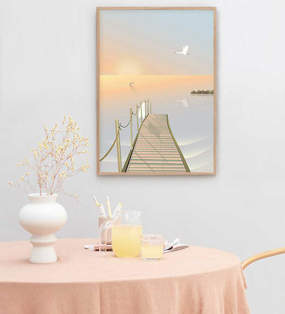 Vissevasse Plakat - 30x40 cm - Bathing Bridge