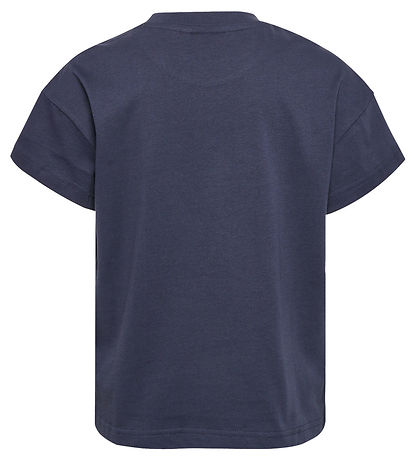 Hummel T-shirt - Cropped - hml Luna - Ombre Blue m. Glimmer
