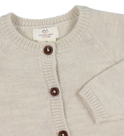 Copenhagen Colors Cardigan - Uld - Pale Cream Melange