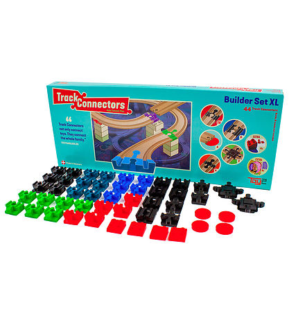 Toy2 Track Connectors - 56 Dele - Builder Set XL + Slopes og Arc