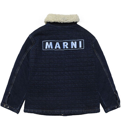 Marni Denimjakke m. For - Navy