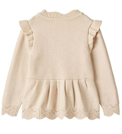 Fliink Bluse - Strik - Viskose - Alilly Peplum - Sandshell