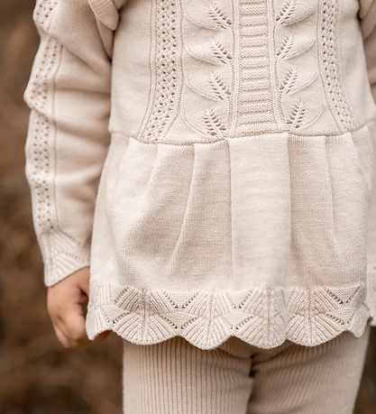 Fliink Bluse - Strik - Viskose - Alilly Peplum - Sandshell