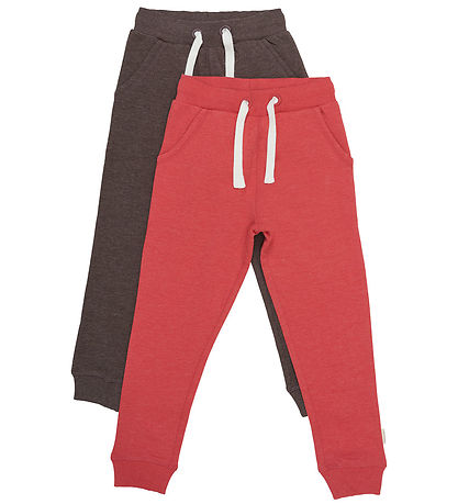 Minymo Sweatpants - 2-pak - Tomato Puree