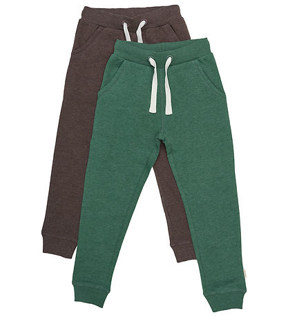 Minymo Sweatpants - 2-pak - Hunter Green