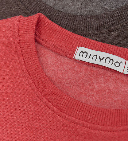 Minymo Sweatshirt - 2-pak - Tomato Puree