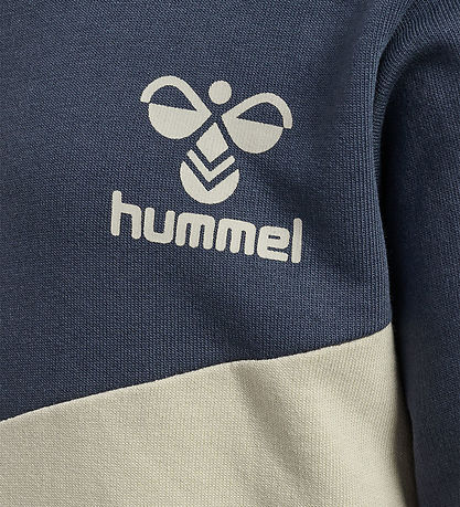 Hummel Sweatshirt - hmlSkye - Ombre Blue m. Stvet Armygrn