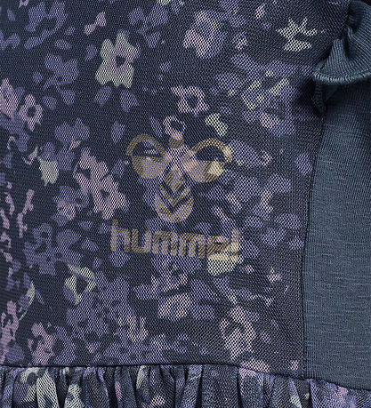 Hummel Tylkjole - hmlOann - Ombre Blue/Lilla m. Blomster