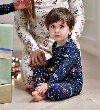 The New Siblings Leggings - TnsHoliday - Navy Blazer m. Print