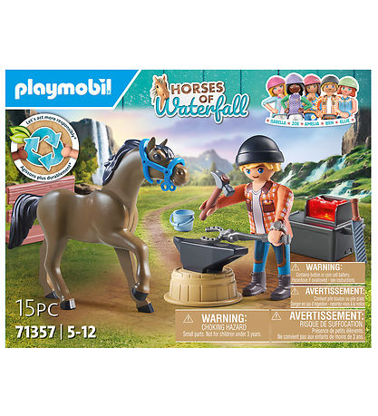 Playmobil Horses Of Waterfall - Beslagsmed Ben og Achilles - 713