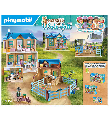 Playmobil Horses Of Waterfall - Waterfall Ranch - 71351 - 264 De