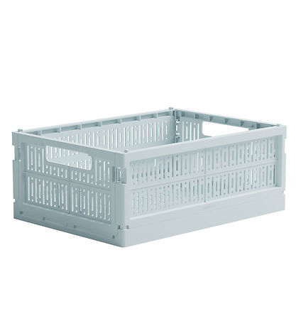 Made Crate Foldekasse - Midi - 33x24x13 cm - Ice Cube Blue