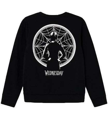 Name It Sweatshirt - NkfSusan Wednesday - Black