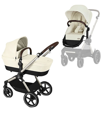 Cybex Klapvogn/Barnevogn - Eos Lux 2-i-1 - Seashell Beige