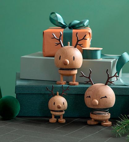 Hoptimist Reindeer Bimble - Medium - 14 cm - Oak