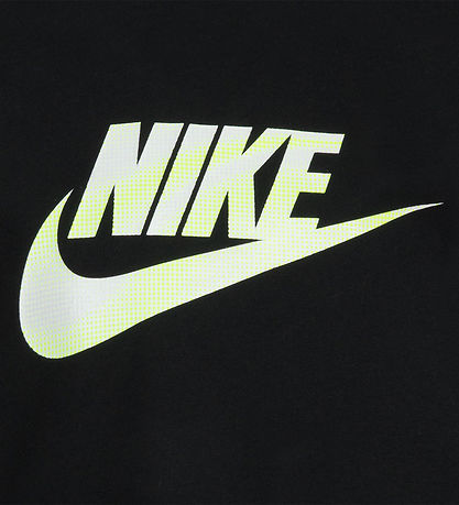 Nike T-shirt - Sort m. Lime/Hvid