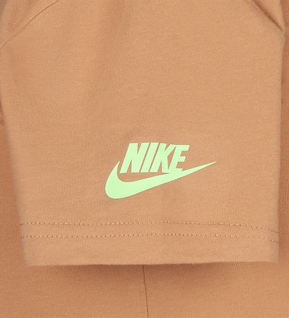 Nike T-shirt - Amber Brown m. Print