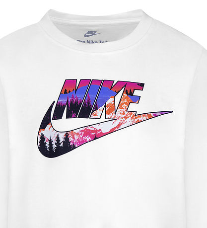 Nike Bluse - Hvid m. Print
