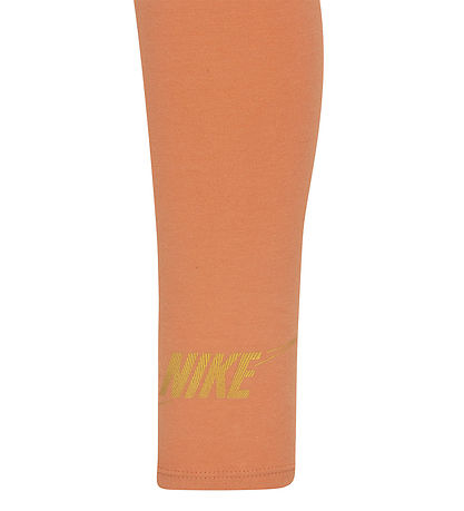 Nike St - Leggings/Cardigan - Amber Brown/Off White m. Guld