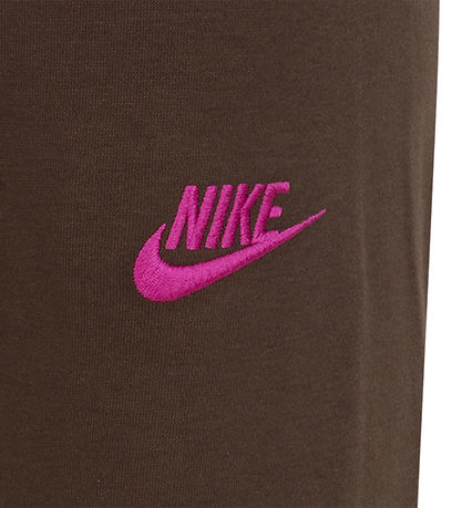 Nike Sweatst - Cacao Wow/Pink m. Logoer